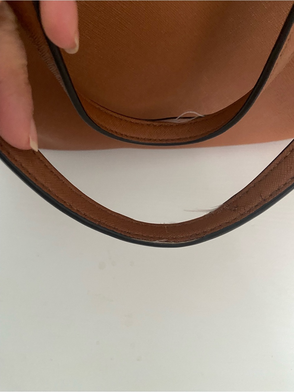 Tory Burch Saffiano Leather Small Buckle Tote - Picture 3 of 13